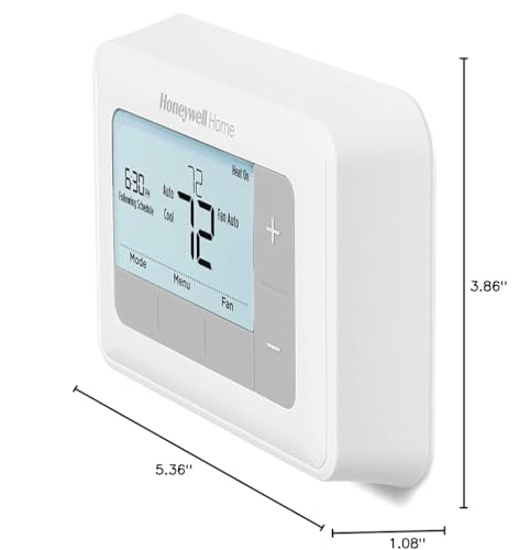 Honeywell Home RTH7560E 7-Day Flexible Programmable Thermostat-Extra-Large Backlit Display, White