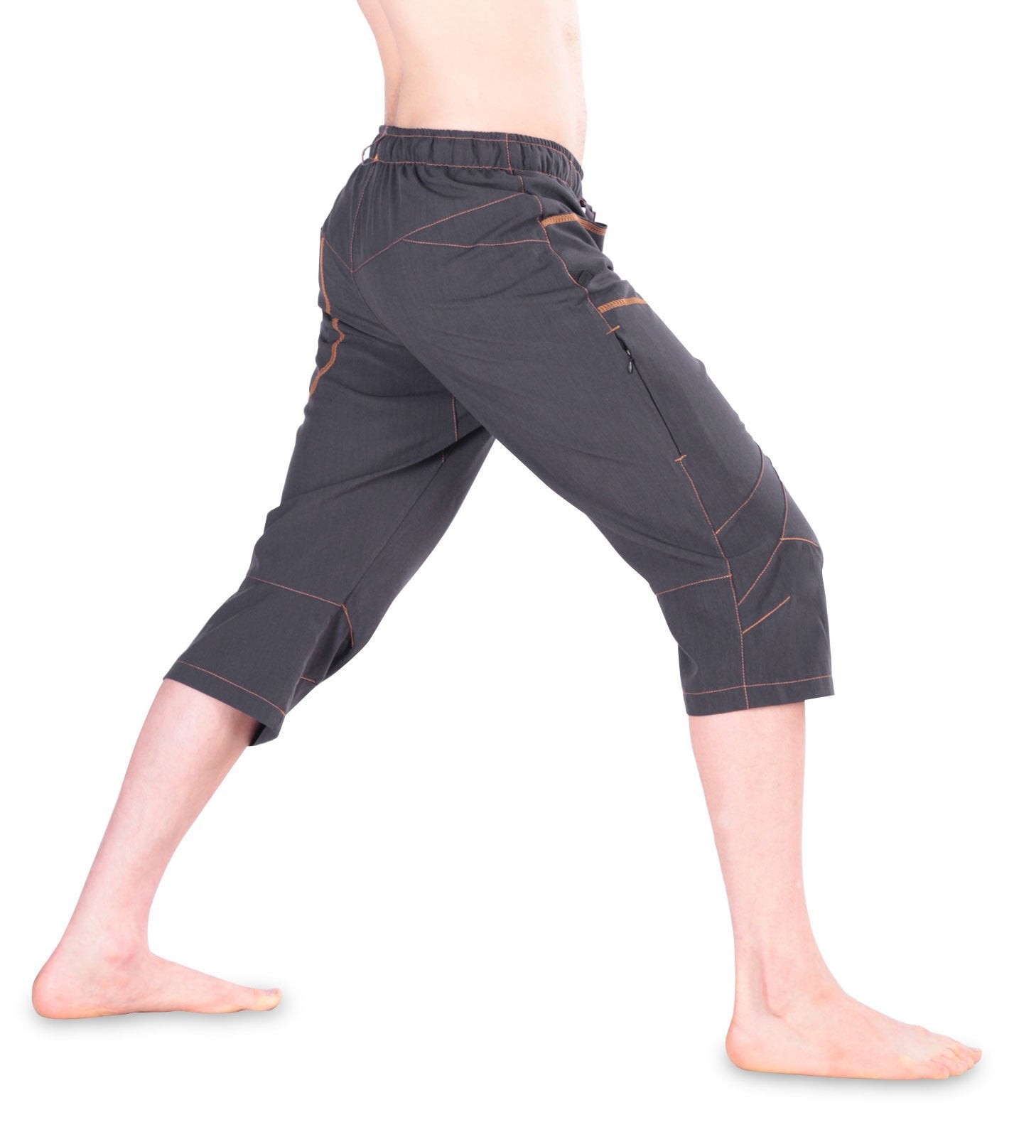 Ucraft "Xlite Rock Climbing, Bouldering and Yoga Knickers. Lightweight, Stretching, Breathable (412-L-Graphite)