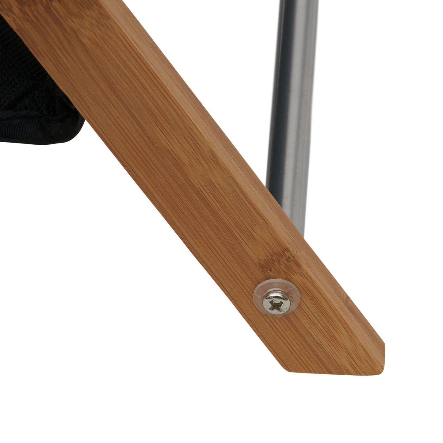 Household Essentials X-Frame Bamboo Laundry, Collapsible Wood Frame with Washable Poly-Cotton Bags