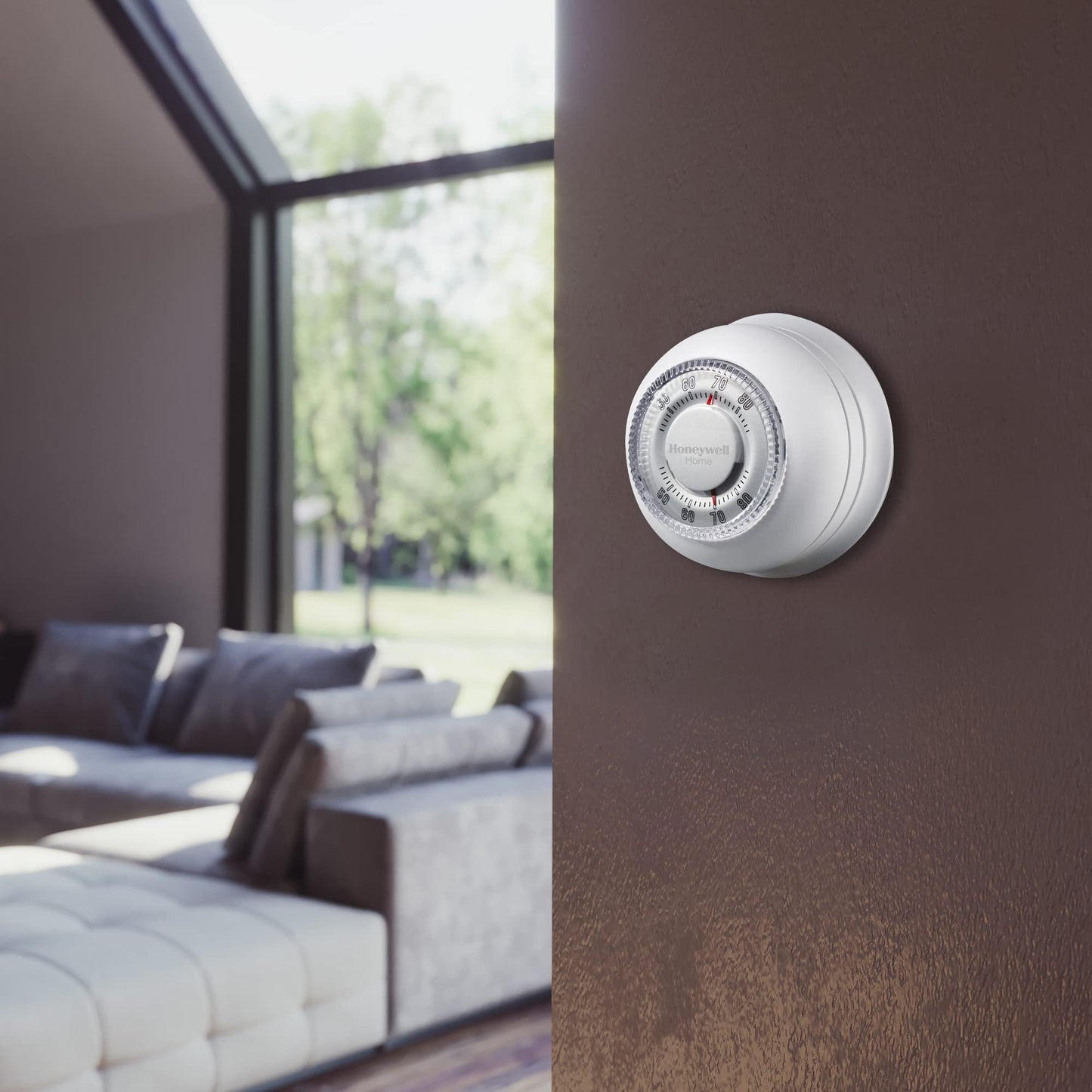 Honeywell Home CT87K1004 The Round Heat Only Manual Thermostat