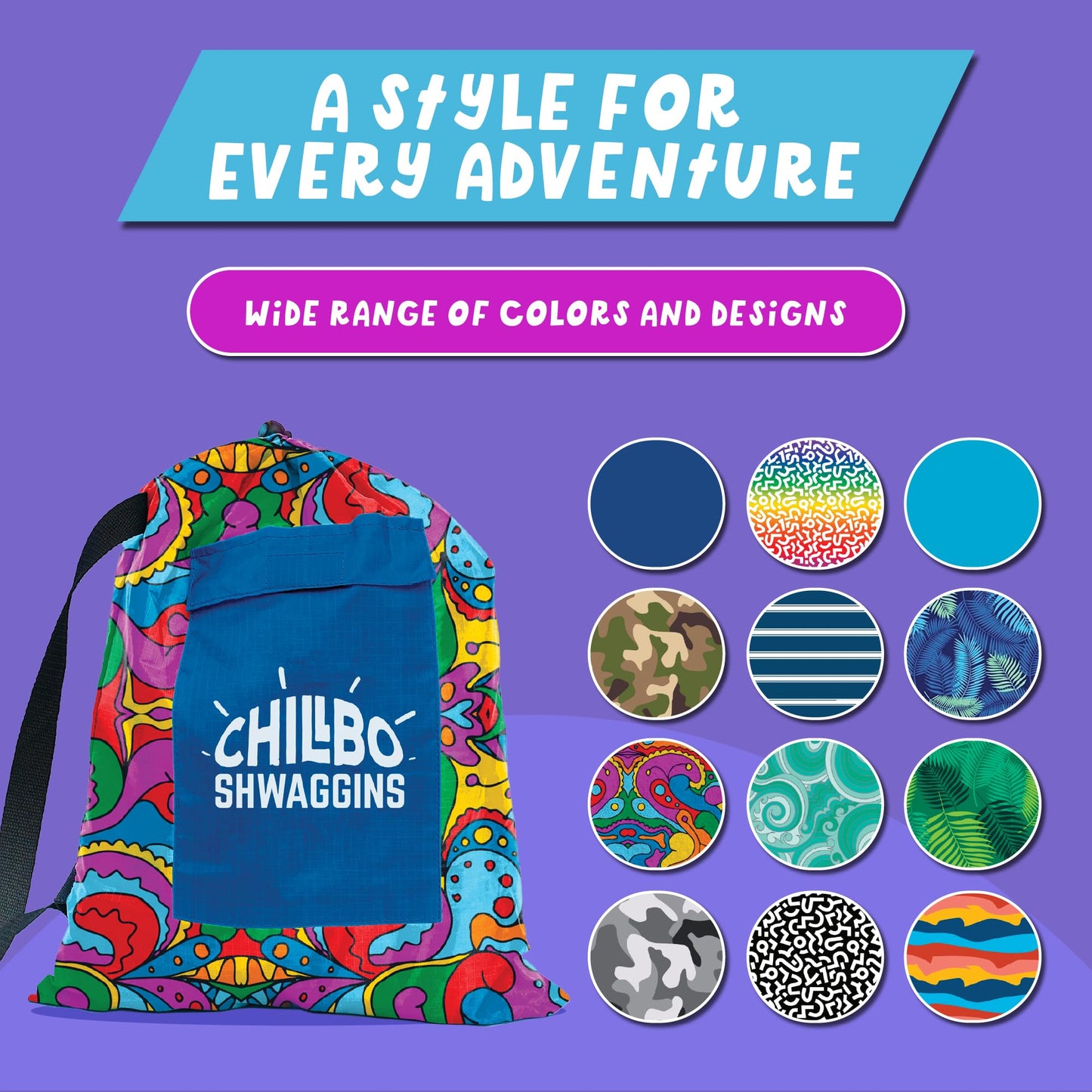 Chillbo Shwaggins Inflatable Couch – Cool Inflatable Lounger Easy Setup is Perfect for Beach Gear, Camping Fun and Festival Accessories.
