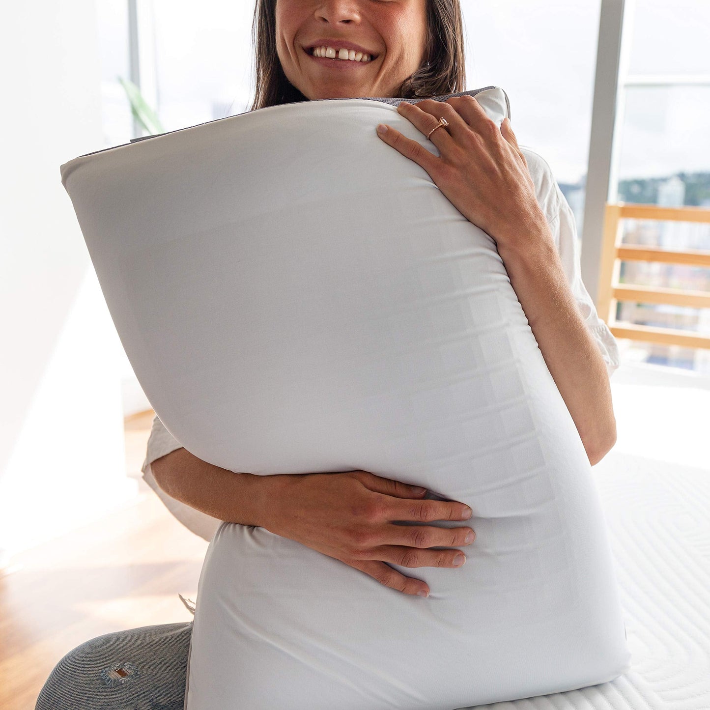 Perfect Cloud Dual Option Cooling Gel Pods Memory Foam Bed Pillow for Sleeping - 5.5-inch Breathable Medium-Loft (Standard)