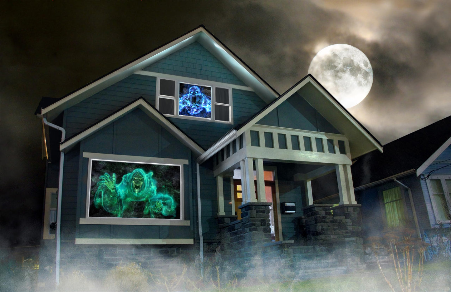 (40" x 60" White) Rear Projection Screen with Mounting Hardware for Projecting Halloween Videos