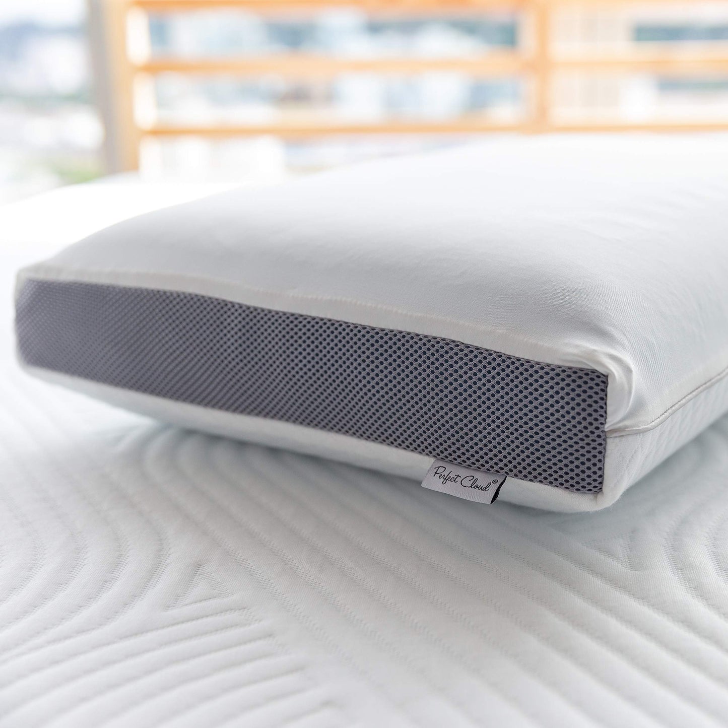 Perfect Cloud Dual Option Cooling Gel Pods Memory Foam Bed Pillow for Sleeping - 5.5-inch Breathable Medium-Loft (Standard)