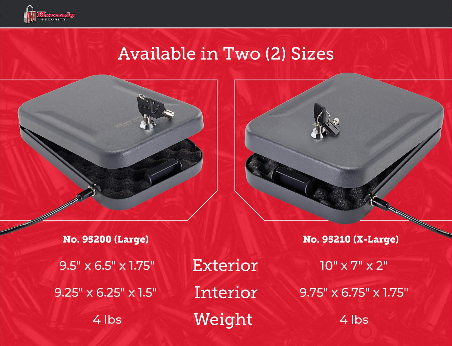 Hornady 95210 Lock Box X-Large,Black