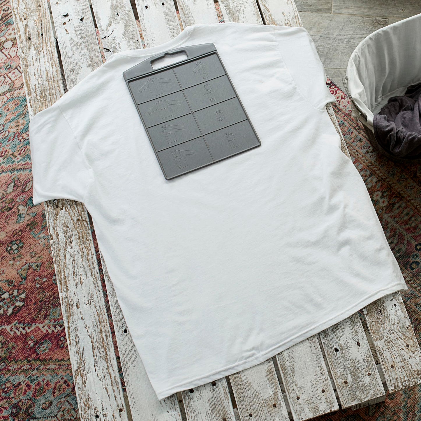 Household Essentials 195 Shirt Folding Board For Laundry | Folds T-Shirts, Polos And Dress Shirts , Black