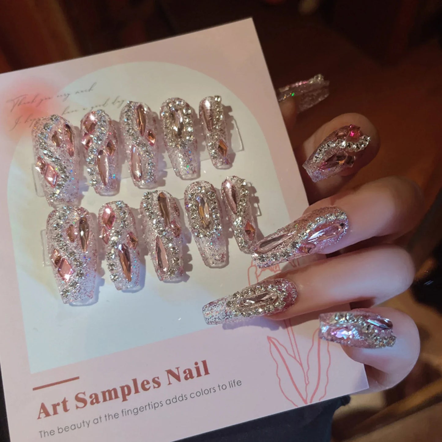 "24Pcs Cute Bow Press-On Nails"