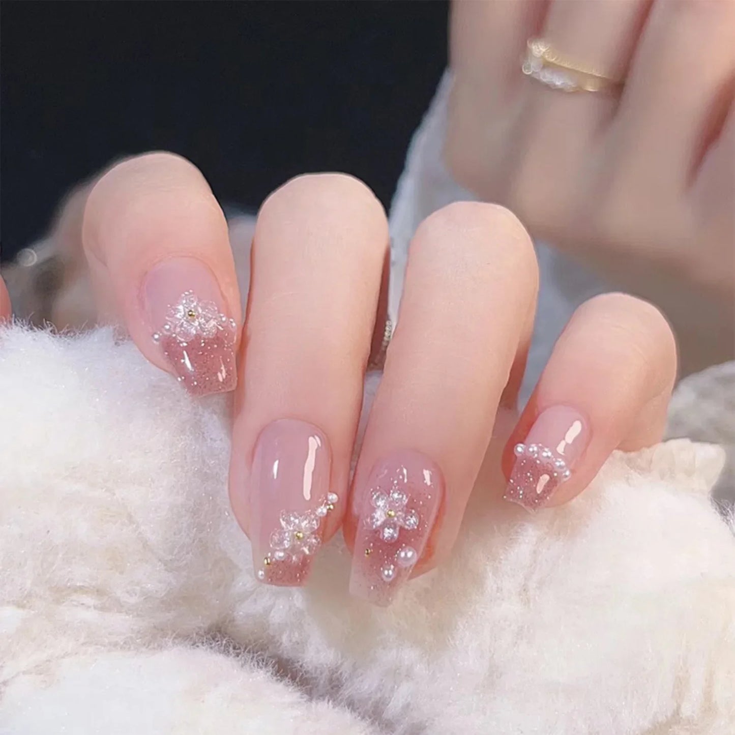 "24Pcs Cute Bow Press-On Nails"