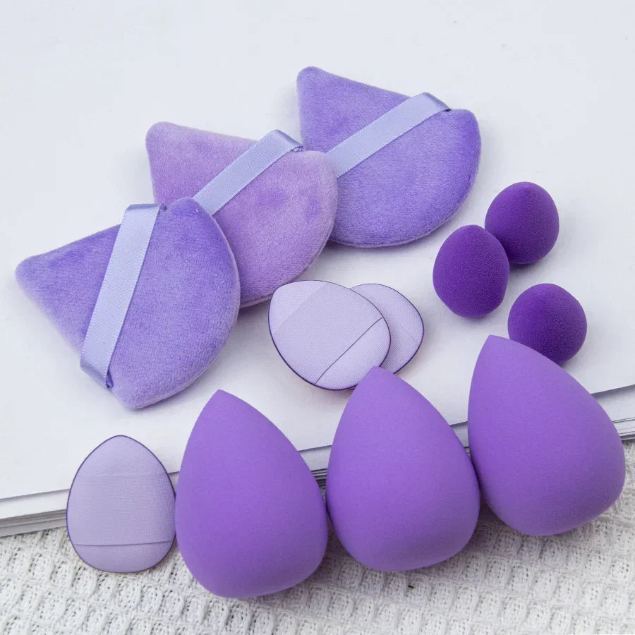 "12Pcs Multicolor Makeup Sponge Set"