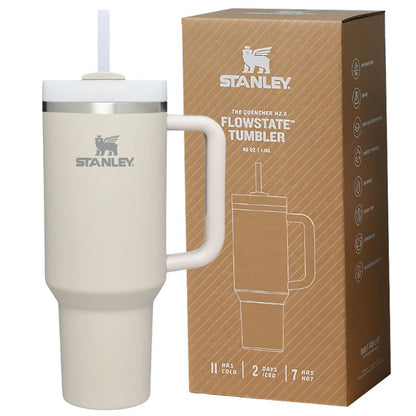 Stanley Tumbler With Handle and Straw Lids Stainless Steel (40oz)