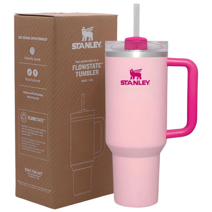 Stanley Flamingo Quencher Flowstate 40 OZ Tumbler Cup