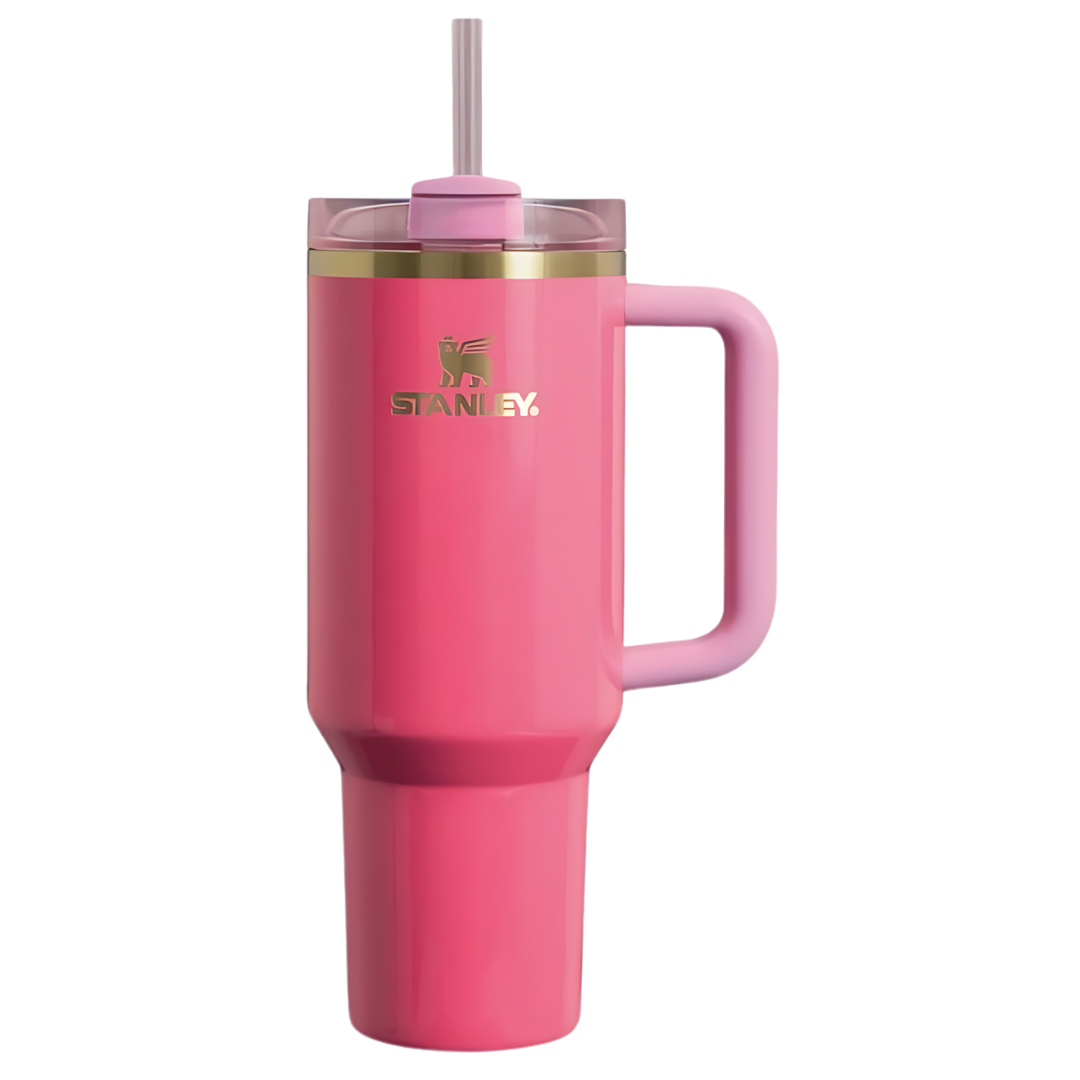 Stanley Tumbler with Handle Straw Lid Stainless Steel Vacuum Insulated Car Mug Thermal Iced Travel Cup