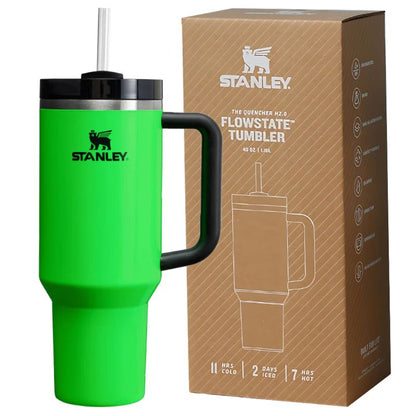 Stanley Tumbler With Handle and Straw Lids Stainless Steel (40oz)