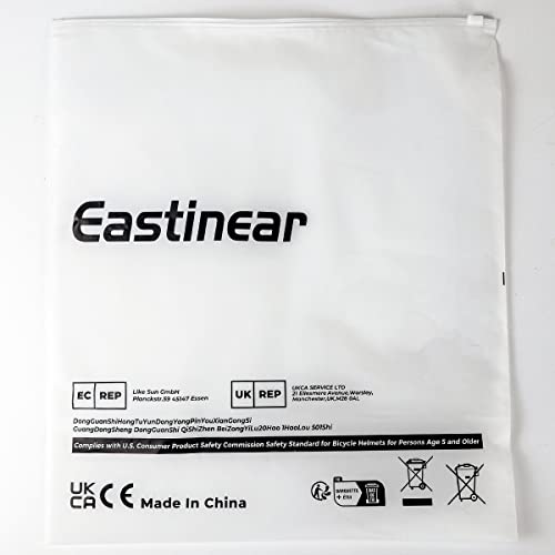 EASTINEAR Adults Bike Helmet Magnetic Goggle Cycling Helmet with USB Rechargeable Taillight for Men Women Mountain & Road Bicycle Helmet Magnetic Shield Size M/L (Black Red)