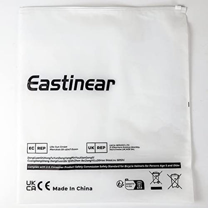 EASTINEAR Adults Bike Helmet Magnetic Goggle Cycling Helmet with USB Rechargeable Taillight for Men Women Mountain & Road Bicycle Helmet Magnetic Shield Size M/L (Black Red)