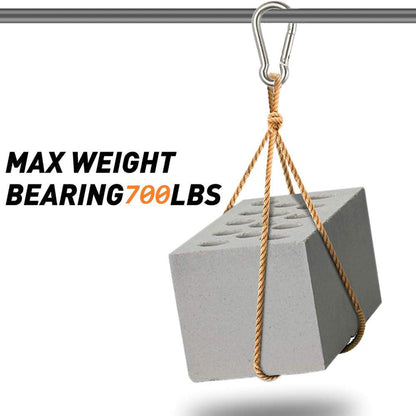 GRANDBUY 4 Inch Large Spring Snap Hook Carabiner, 304 Stainless Steel Heavy Duty Carabiners Clip, Stainless Steel Spring Snaps Hooks Carabiners Outdoor (4 inch,2 Pack)