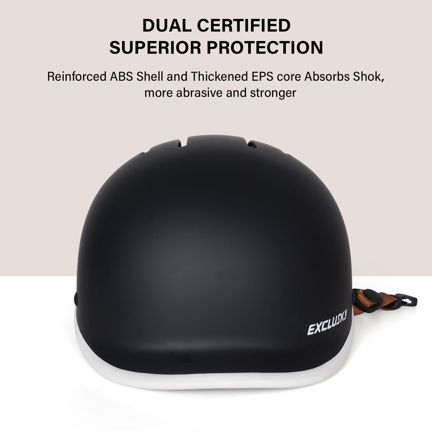 Exclusky Bike Helmet for Adults,Adjustable Cycling Helmet for Men & Women Safety Certified Bicycle Helmet for Commuting, Road Biking, Skating with USB Rechargeable Rear Light