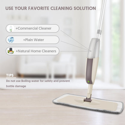 HOMTOYOU Spray Mops for Floor Cleaning: Wet Floor Mop with 3 Washable Microfiber Pads for Hardwood Laminate Wood Vinyl Ceramic Tiles Home Kitchen