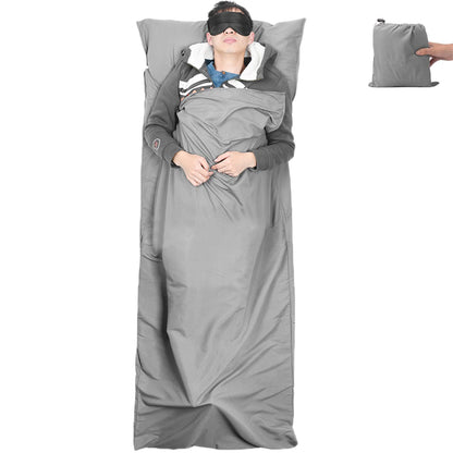 V VILISUN Sleeping Bag Liner, Lightweight Portable, Soft Travel and Camping Sheet, with Compact and Carry Bag, for Travel, Hotel