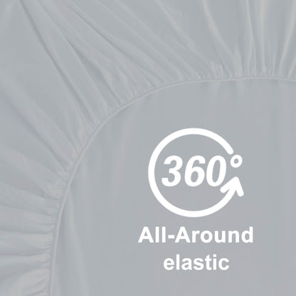 Hotella 100% Microfiber 60"x80" Queen Size Fitted Sheet Only, Hotel Quality Deep Pocket Bottom Sheet, Up to 14 inch Bedding Matress Protector, Machine Washable and Non-Fade, Stay in Place,Light Gray