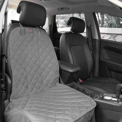 HONEST OUTFITTERS Dog Car Seat Cover 2 Pack, Waterproof Front Seat Car Cover for Cars, Trucks, and Suvs, Pet Front Cover for Cars, Nonslip Dog Seat Cover Grey
