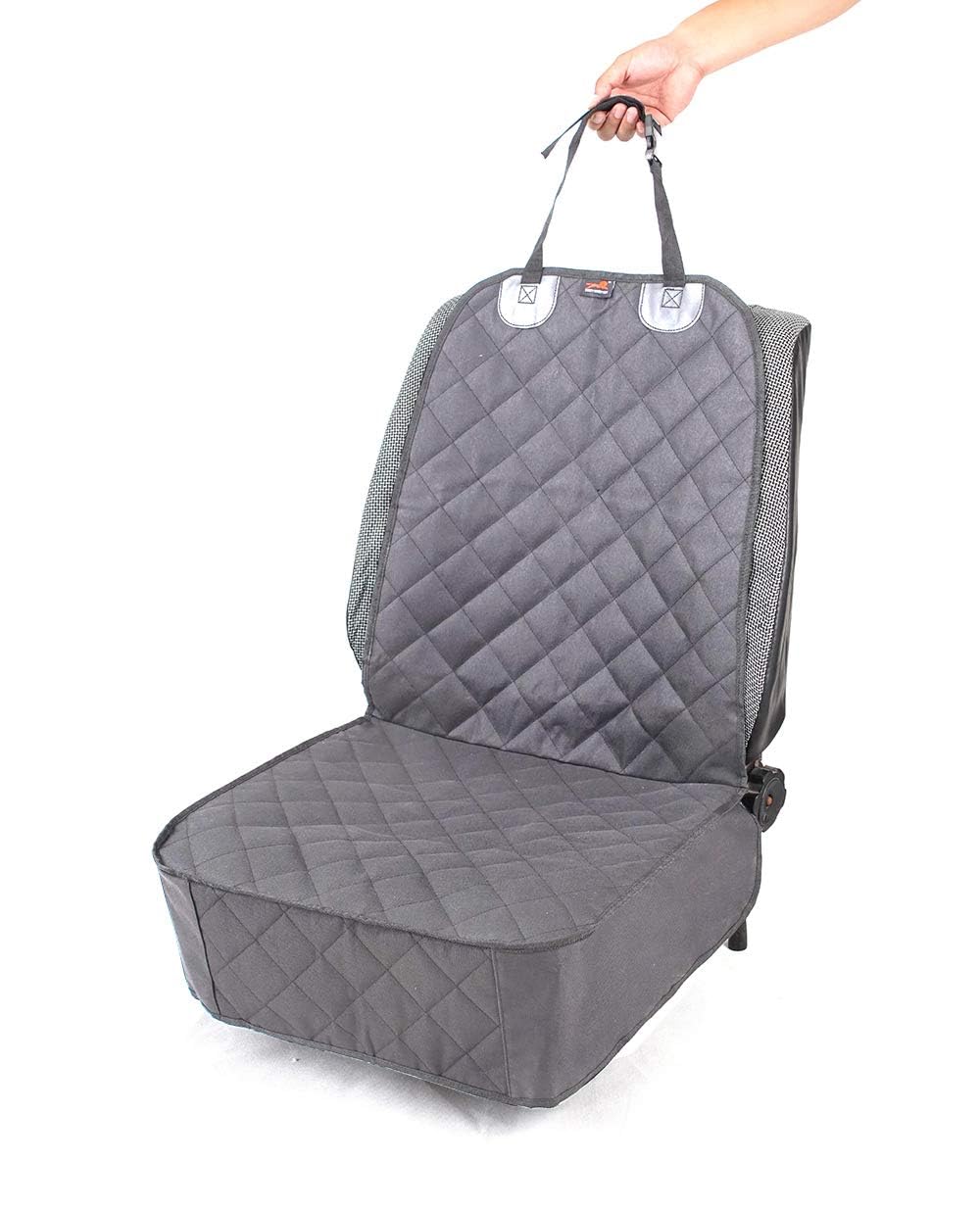 HONEST OUTFITTERS Dog Car Seat Cover 2 Pack, Waterproof Front Seat Car Cover for Cars, Trucks, and Suvs, Pet Front Cover for Cars, Nonslip Dog Seat Cover Grey
