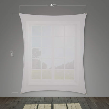 (40" x 60" White) Rear Projection Screen with Mounting Hardware for Projecting Halloween Videos