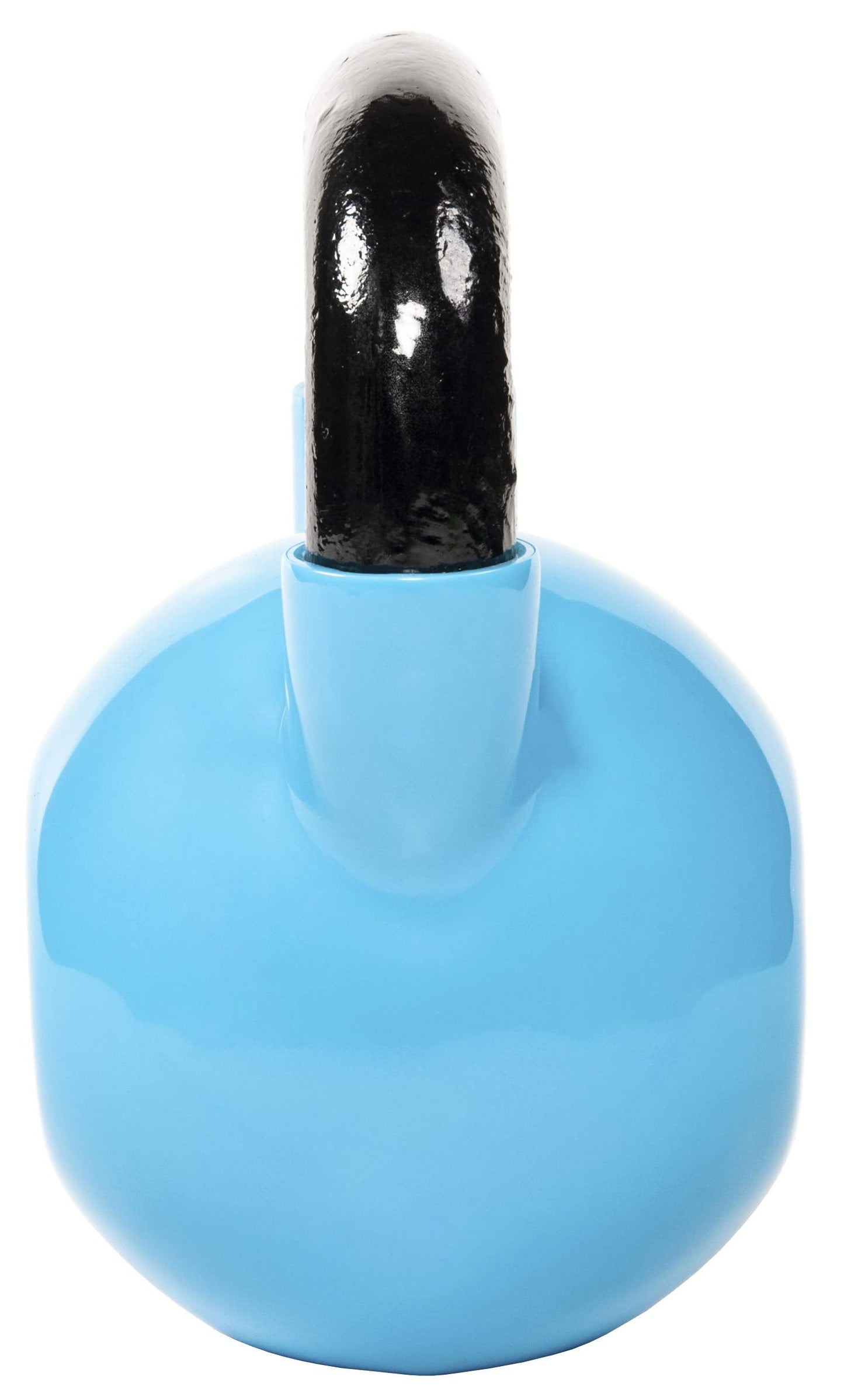 Signature Fitness All-Purpose Color Vinyl Coated Solid Cast Iron Kettlebell Weight, 35lbs