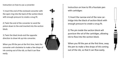 Lanxivi Duke Sapphire Fude Pen Calligraphy Fountain Pen Fine to Broad Size for Signature and Art Drawing