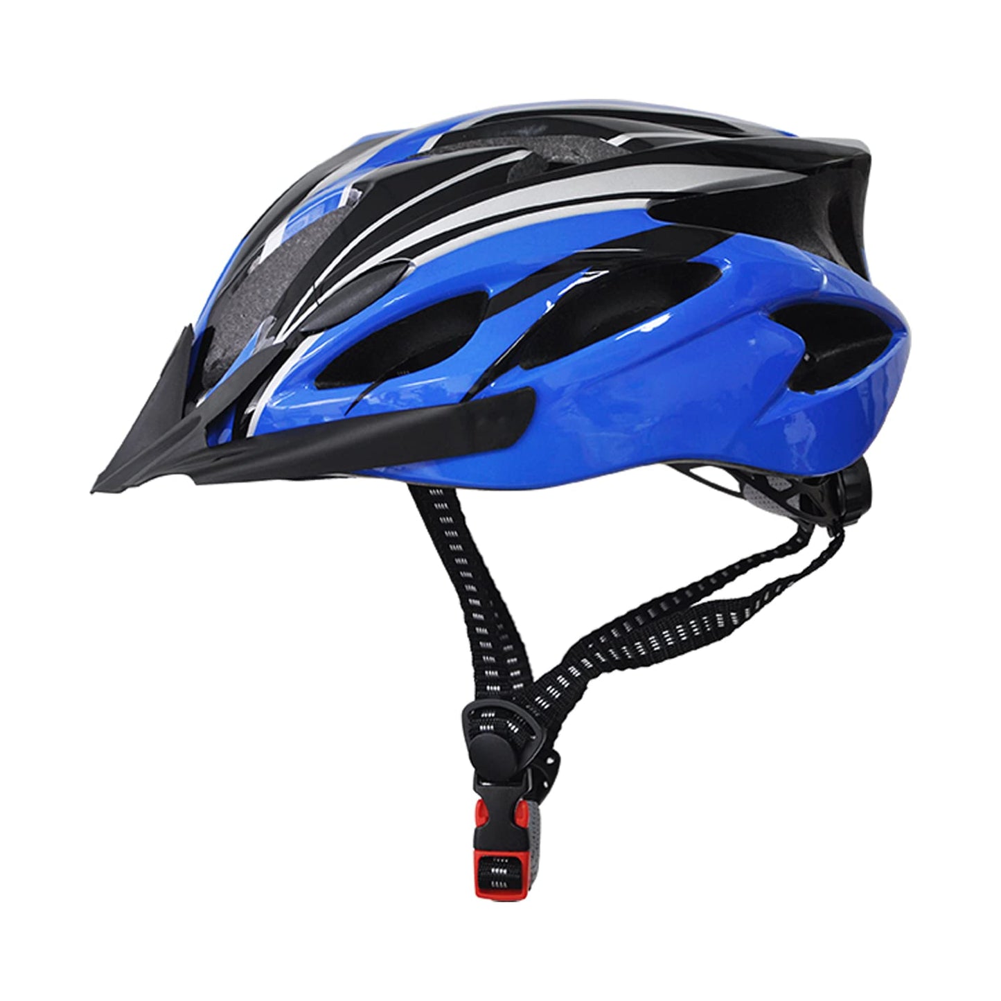 UPANBIKE Adult Bike Helmet - Adjustable One-Piece Safety Protection for Men and Women - Mountain and Road Cycling (Blue+Black)