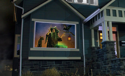 (40" x 60" White) Rear Projection Screen with Mounting Hardware for Projecting Halloween Videos