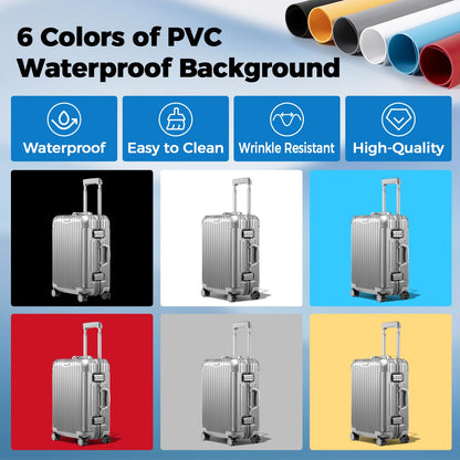 Photo Light Box, Portable 12/16/20/24/32 Photo Studio Light Box, Shooting Tent Kit with 405 Light Beads and 6 Color Backdrops. Lightbox with 3 Stepless Dimming Light Boards for Product Photography