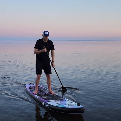 AISUNSS Inflatable Paddle Board for Adult, Paddle Board for All Skill Levels, Wide SUP Board with Primium Accessories Include SUP Carry Bag, Hand Pump, 10L Waterproof Bag and Adj Paddle