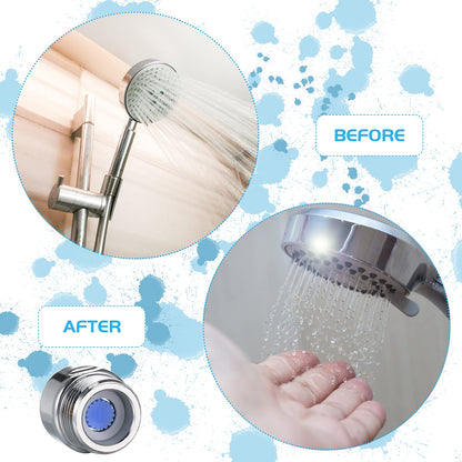 Honoson 7 Pcs Shower Flow Reducer Limiter Set 1/2 Inch Restrictor Control Valve for Fixed Handheld and Shower Head 1.2/1.5/1.8/2/ 2.2/2.5 Gpm