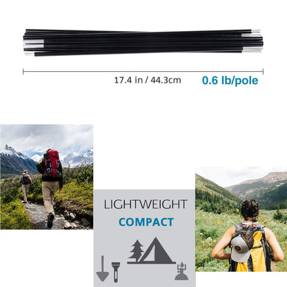 BRILLIANCE4U Tent Pole Replacement 14ft 7in/8.5mm, Lightweight Aluminum Alloy, 7001 Series, 1 Pole Pack