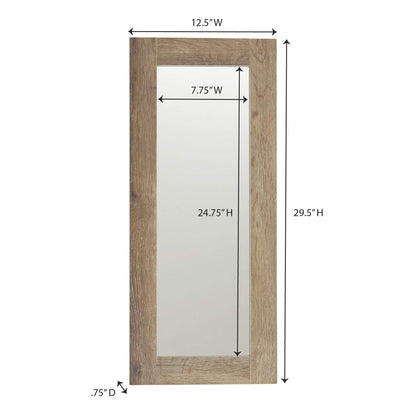 Household Essentials 8078-1 Ashwood Rectangular Wall Mirror