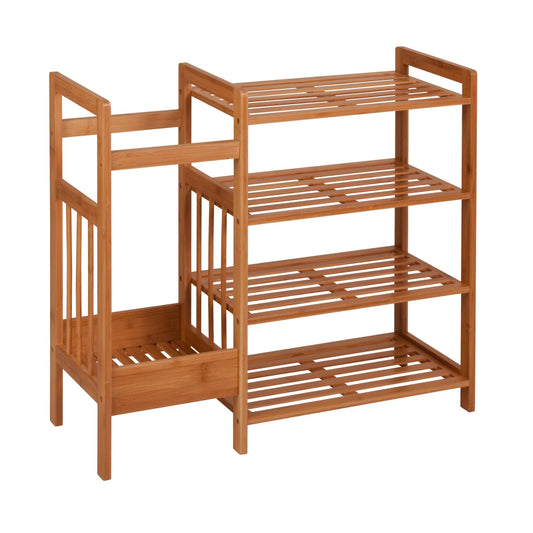 Honey-Can-Do SHO-02222 4-Tier Bamboo Entryway Organizer