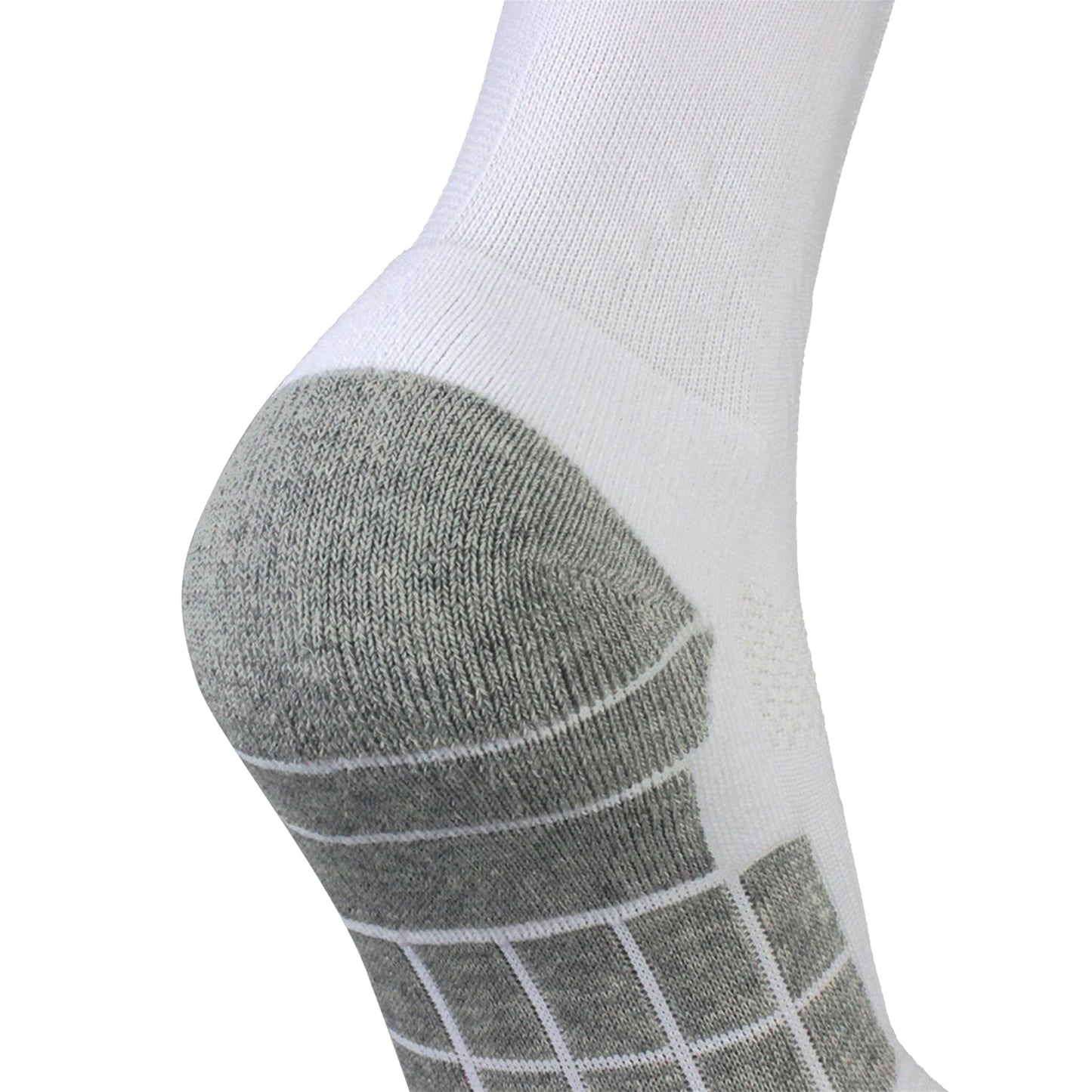 CWVLC Youth Soccer Socks 5 Pairs Boys Girls Football Sport Team Athletic Knee High Long Tube Cotton Compression Socks White Medium (5Y-7Y Youth/6-10 Women)