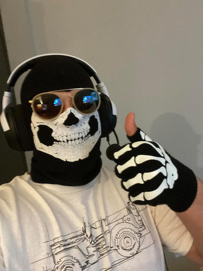 WTACTFUL 3D Ghost Face Mask Scary Skull Skeleton Scary Balaclava Face Mask Headwear Cosply Costume Halloween Party