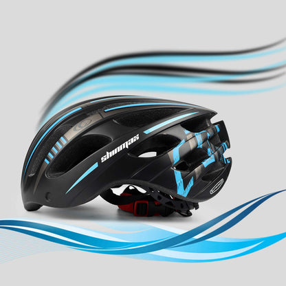 Shinmax Bike Helmet - USB Rechargeable Light & Detachable Magnetic Goggles UV Protective,Bike Helmet Adult Men,Lightweight Adjustable for Adult Men Women Mountain & Road (WT-049)