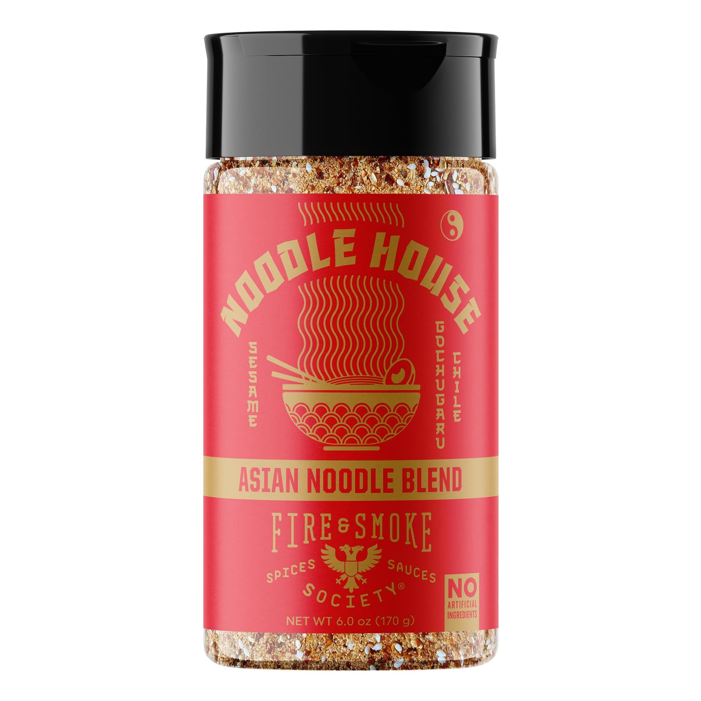 Fire & Smoke Noodle House Seasoning Blend | Fried Rice, Stir Fry, Noodle Seasoning | Korean Chile, Ginger, Shallots | M, 6 oz