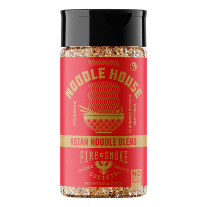 Fire & Smoke Noodle House Seasoning Blend | Fried Rice, Stir Fry, Noodle Seasoning | Korean Chile, Ginger, Shallots | M, 6 oz