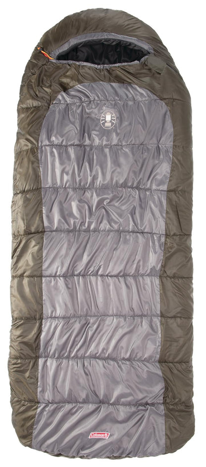 Coleman Big Basin 15°F Big & Tall Sleeping Bag, Cold Weather Sleeping Bag with Snag-Free Zipper & Better Heat Retention, Machine Washable