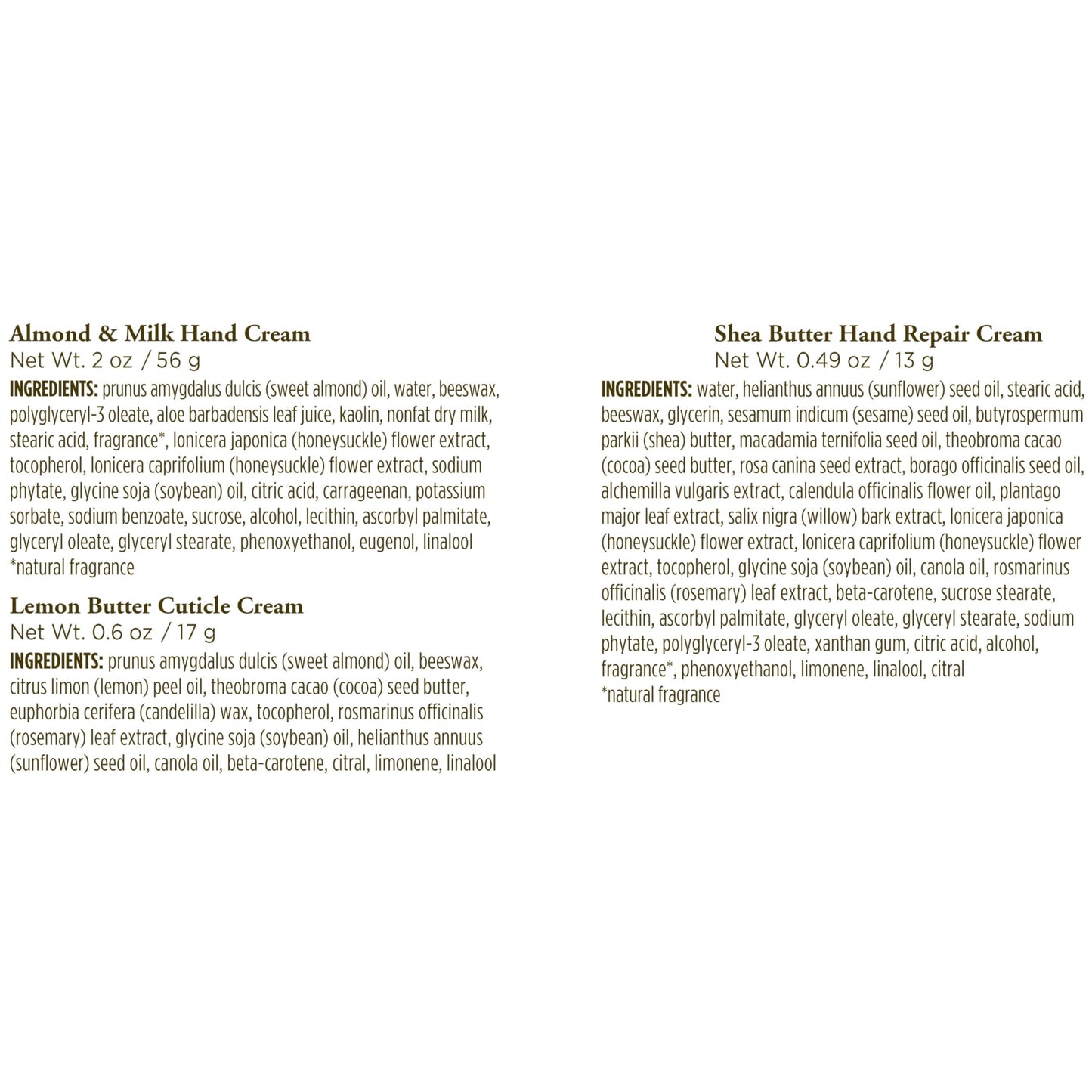 Burt's Bees Back to School Gift Ideas - Hand Repair Set, 3 Hand Creams plus Gloves - Almond Milk, Lemon Butter Cuticle Cream, Shea Butter Repair