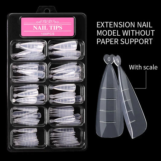 "100Pcs Full Cover Nail Tips"