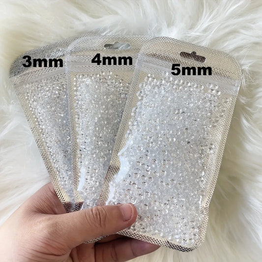 "1500Pcs Clear Bubble Nail Beads"