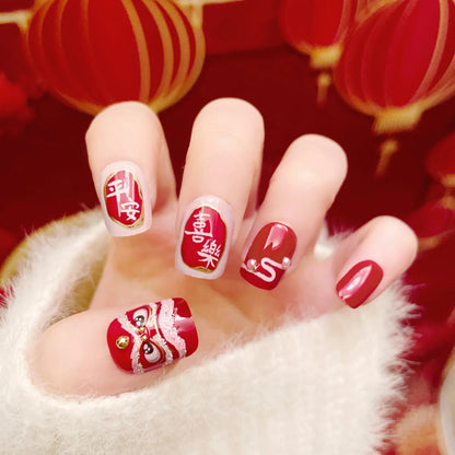 "24Pcs Cute Bow Press-On Nails"