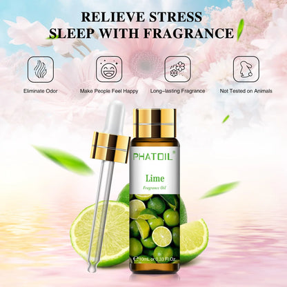 Unisex 10ml Pure Fruit & Flower Fragrance Oil
