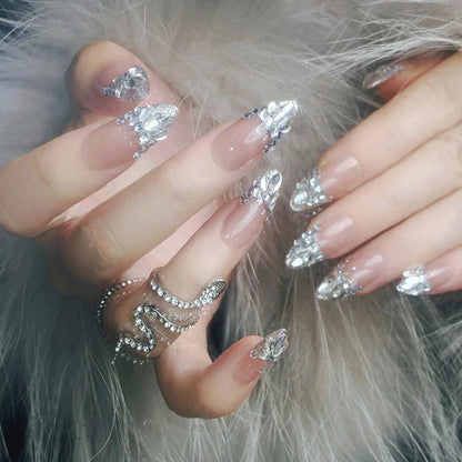 "24Pcs Cute Bow Press-On Nails"