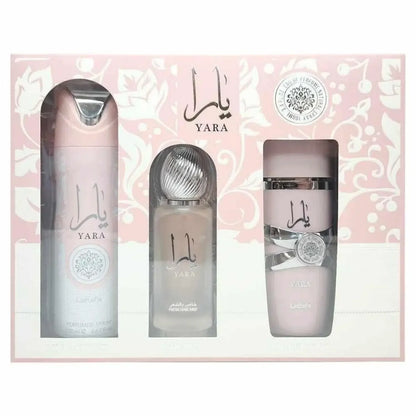Lattafa Yara For Women 3-Piece Set Sweet Pheromone Perfume